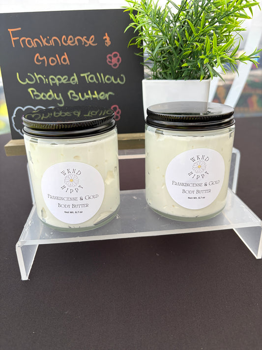 Frankincense & Gold Whipped Tallow Body Butter